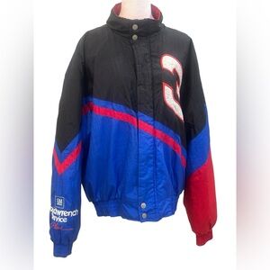 DALE EARNHARDT Chase Authentics Black/Blue #3 Racing Quilt Jacket SZ Large EUC
